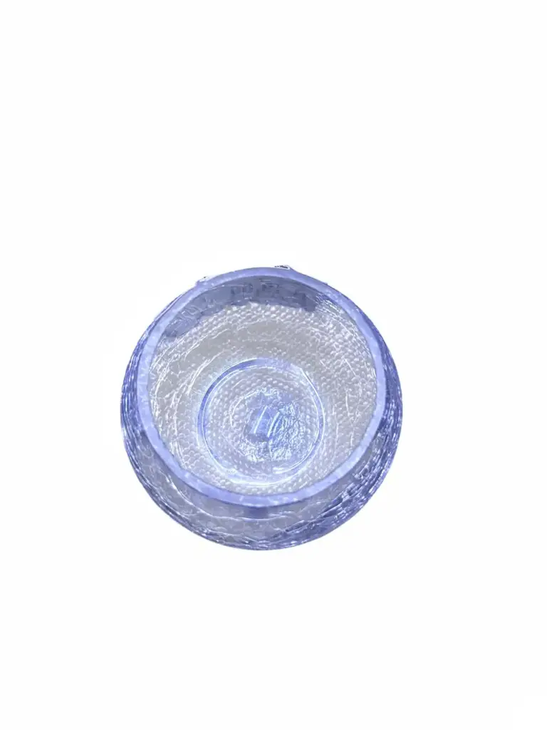 Clear Crackle Glass Tealight Candle Holder - View 2