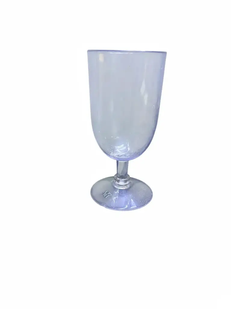 Clear Plastic Wine Glass With A Detachable Base