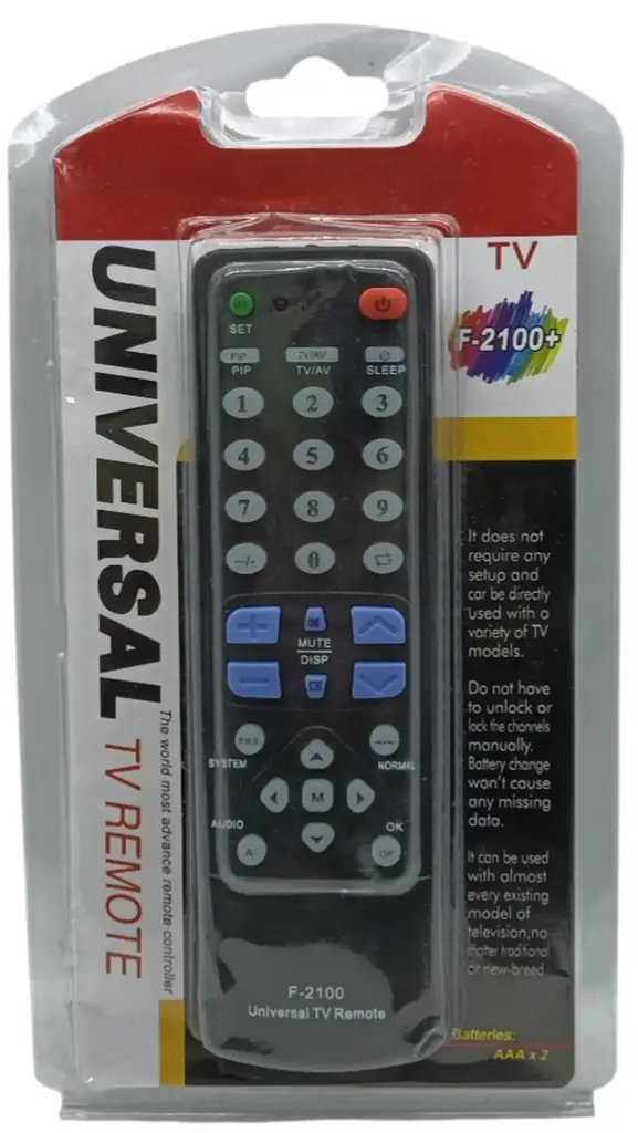 Universal F-2100 Tv Remote