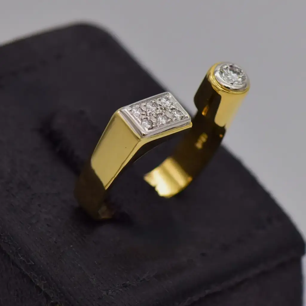16ct Yellow Gold Dress Ring - View 2
