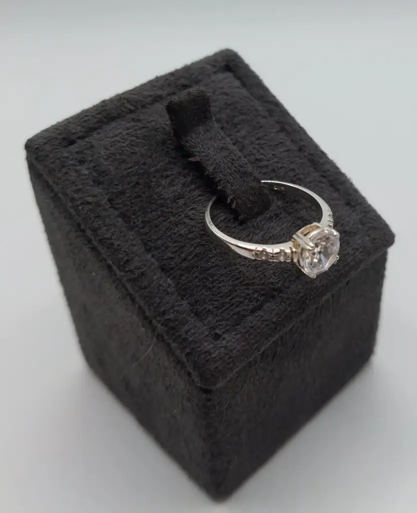 Sterling Silver Cz Stone - View 2