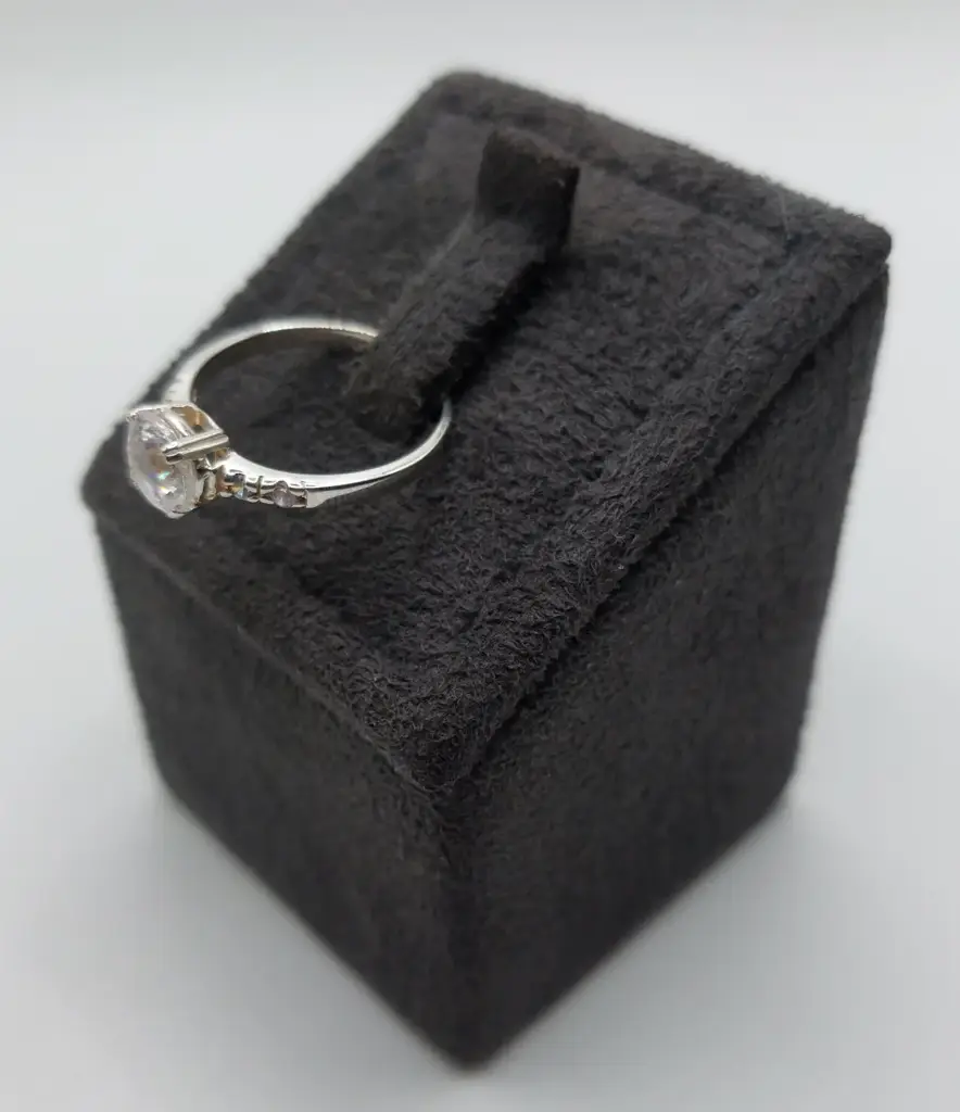 Sterling Silver Cz Stone - View 3