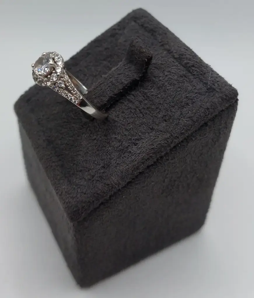 Sterling Sivler Cz Ring - View 3