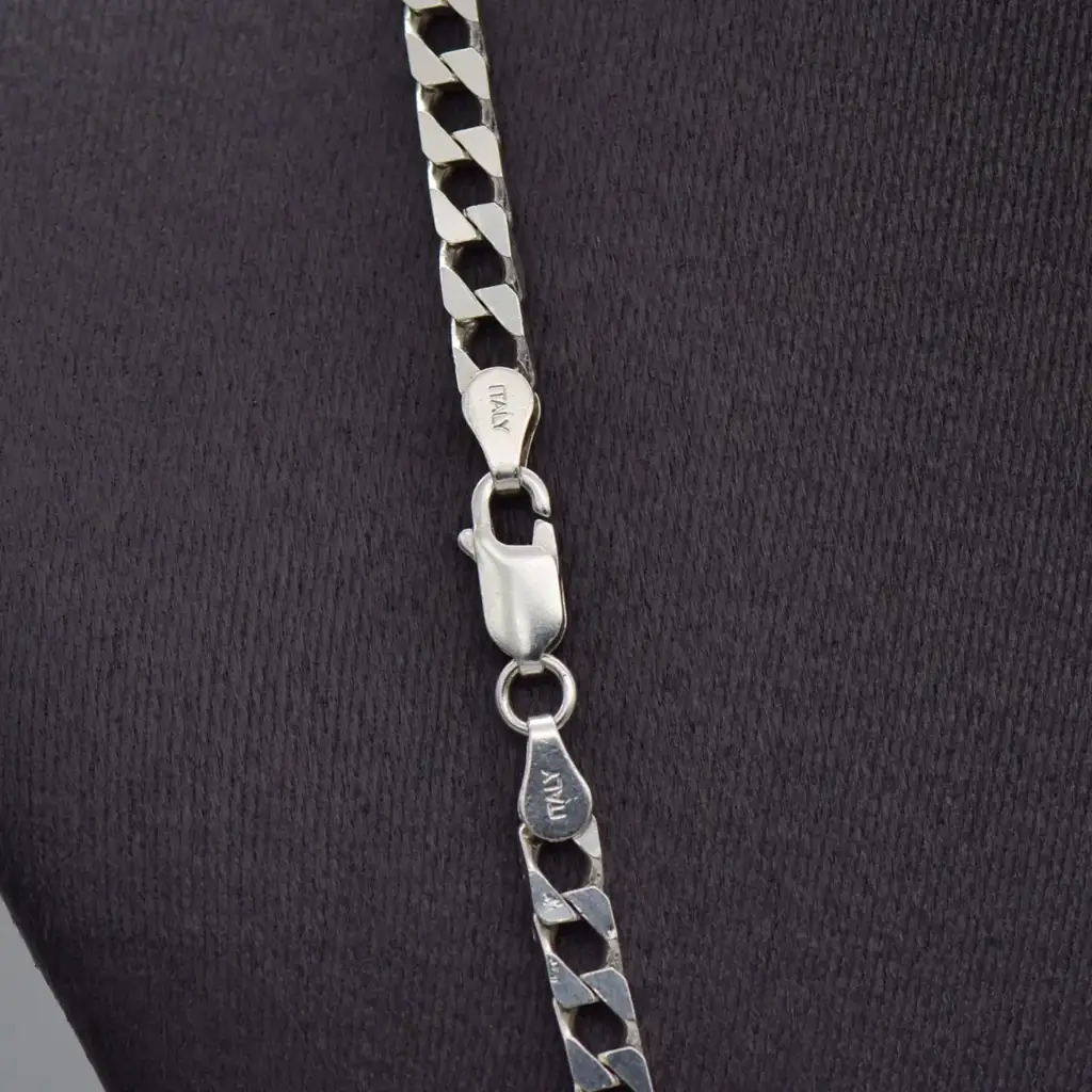 Silver-925 Chain Curb-Link - View 3