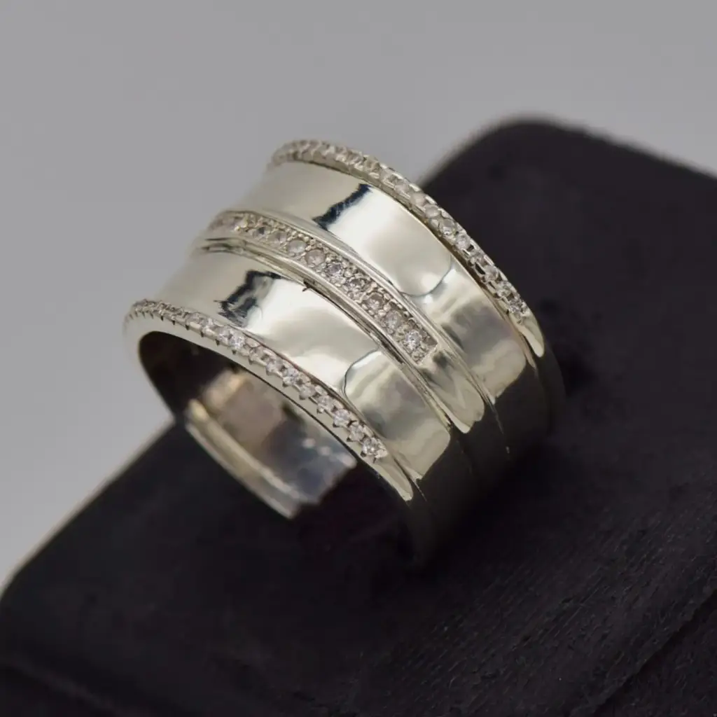 Silver-925 Dress Ring - View 2