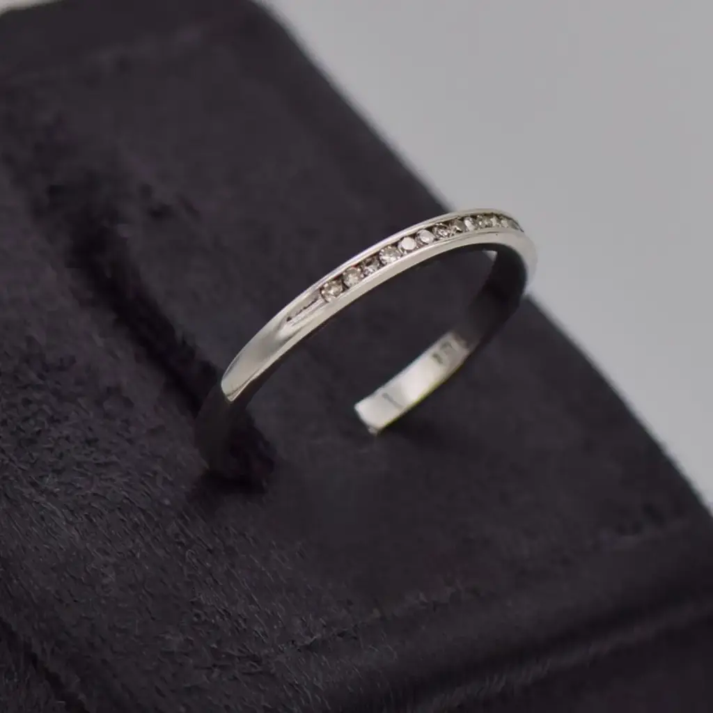 9ct White Gold Eternity Ring