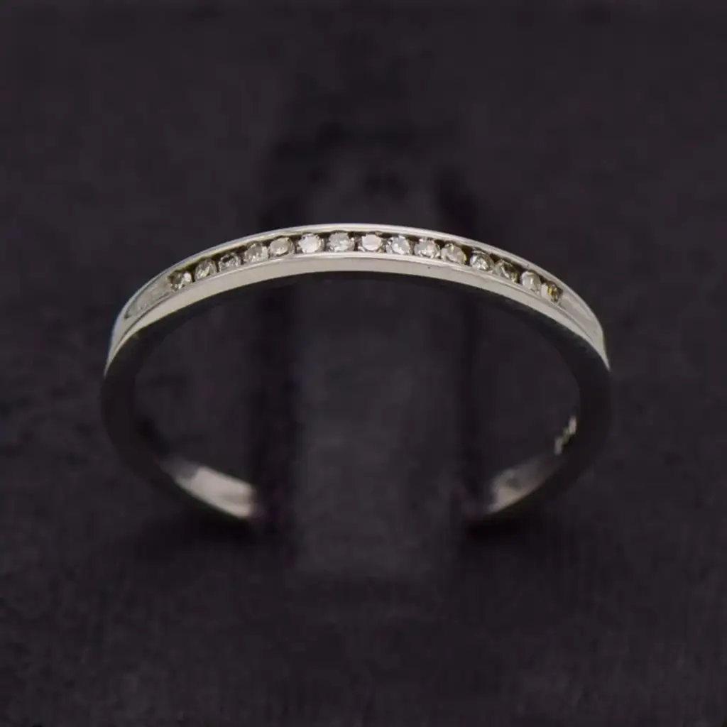 9ct White Gold Eternity Ring - View 2