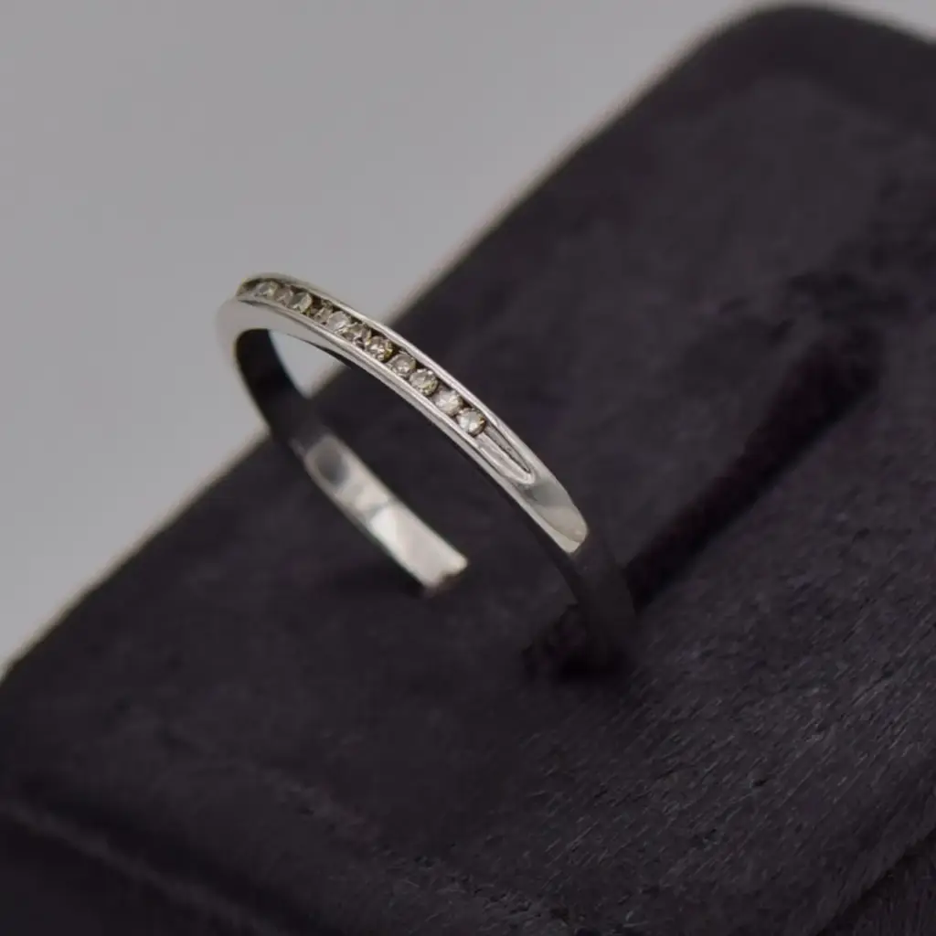 9ct White Gold Eternity Ring - View 3
