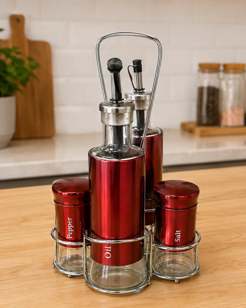 Oil, Vinegar, Salt & Pepper Set - View 2