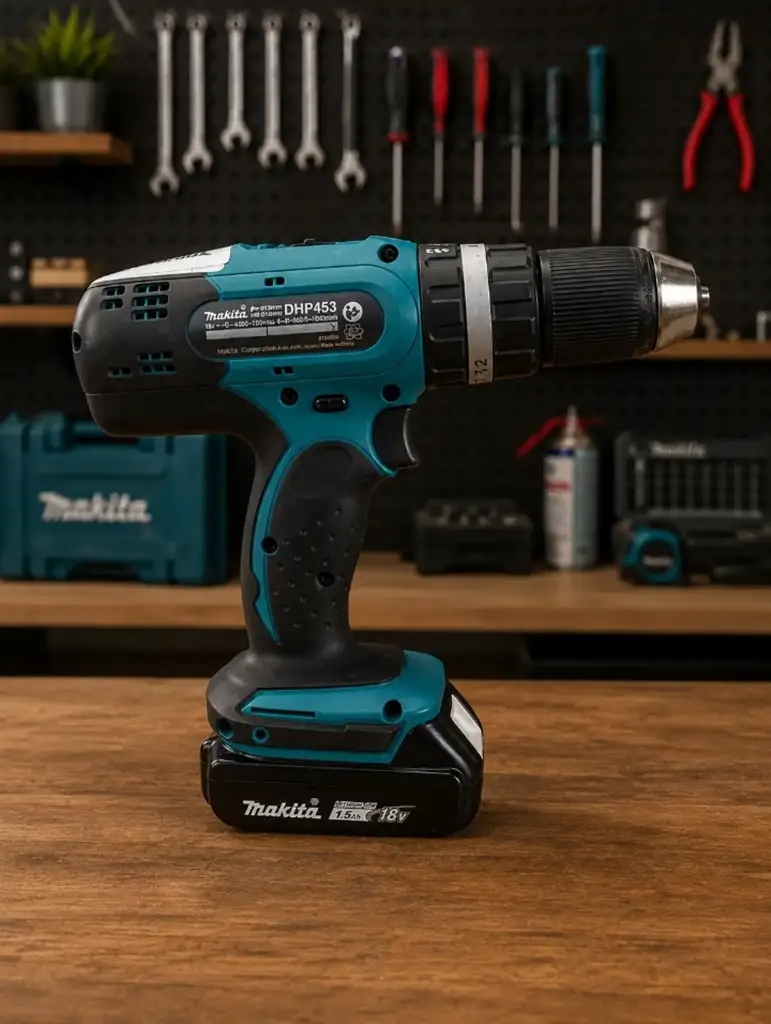 Makita Dhp453 Cordless Hammer Drill Driver - View 2