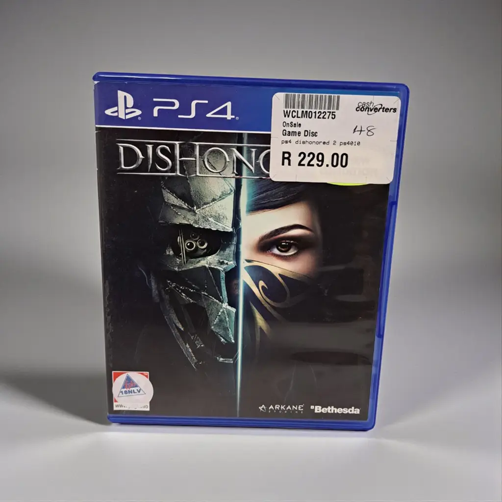 Ps 4 Dishonored 2 Ps4010 Game Disc