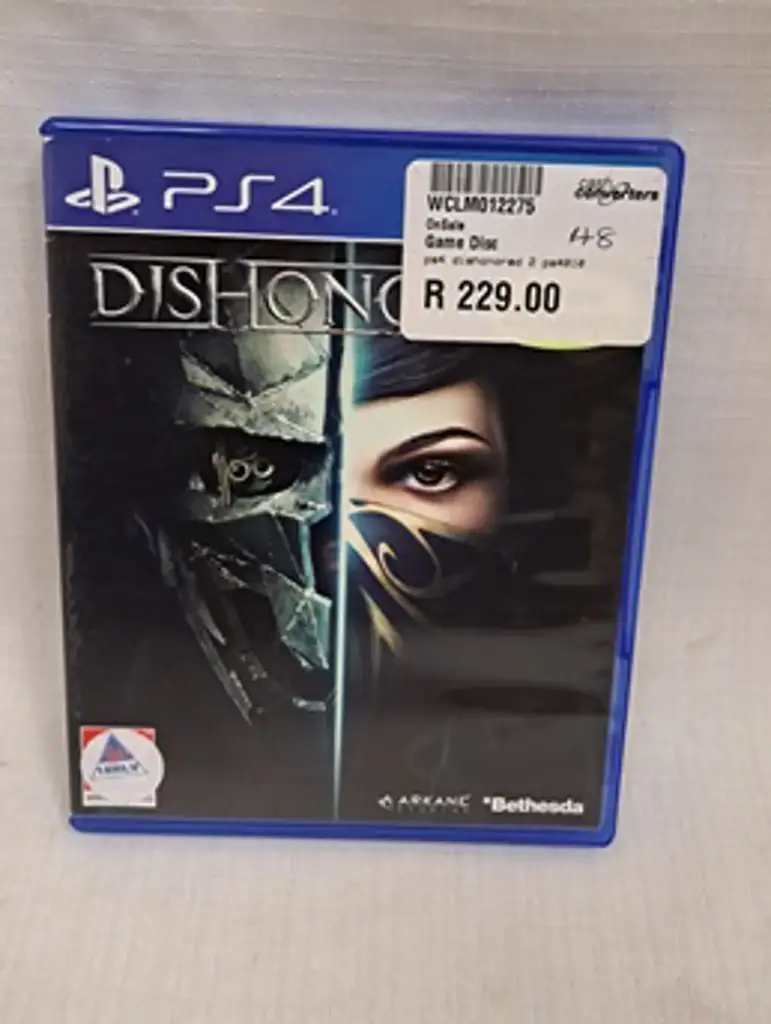 Ps 4 Dishonored 2 Ps4010 Game Disc - View 3