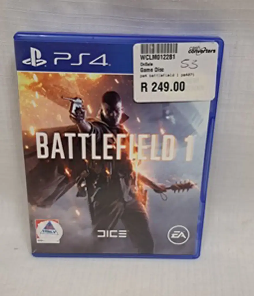 Ps 4 Battlefield 1 Ps4071 Game Disc - View 3