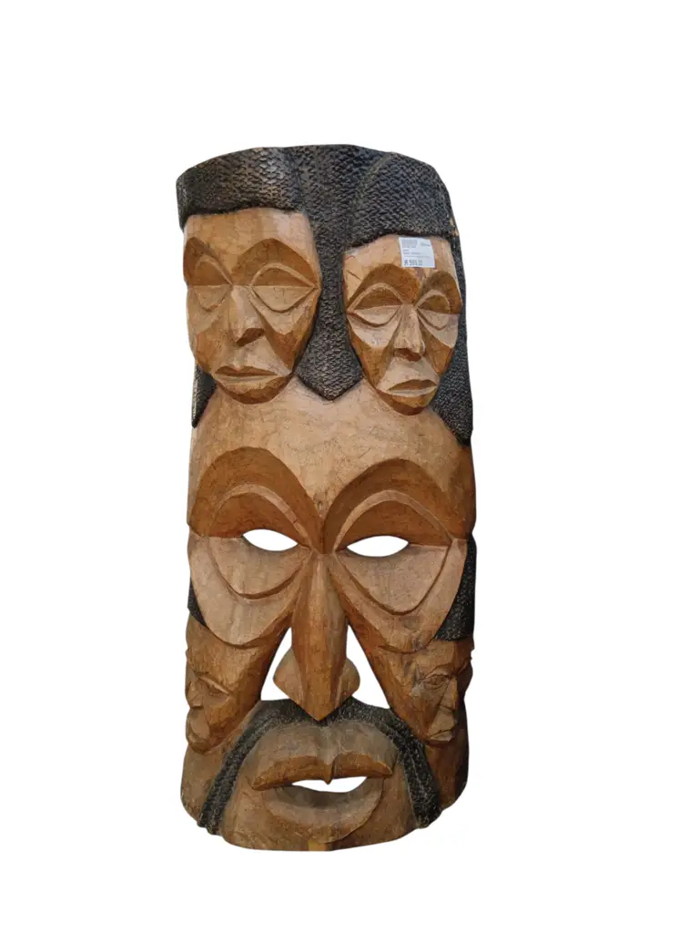 African Hand Carved Wooden Mask