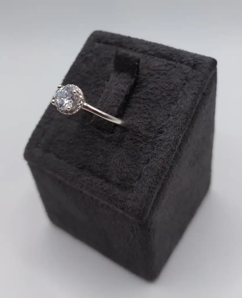 Sterling Silver Cz Ring - View 3