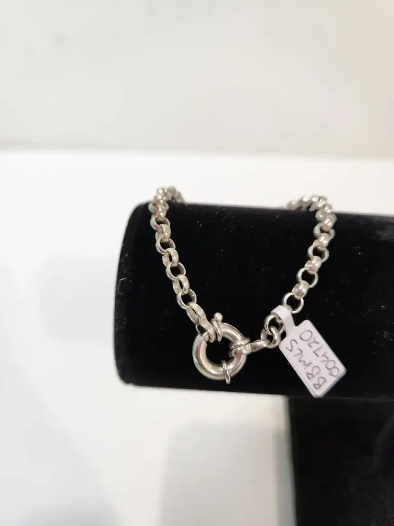 Sterling Silver Bracelet With Charm - View 2