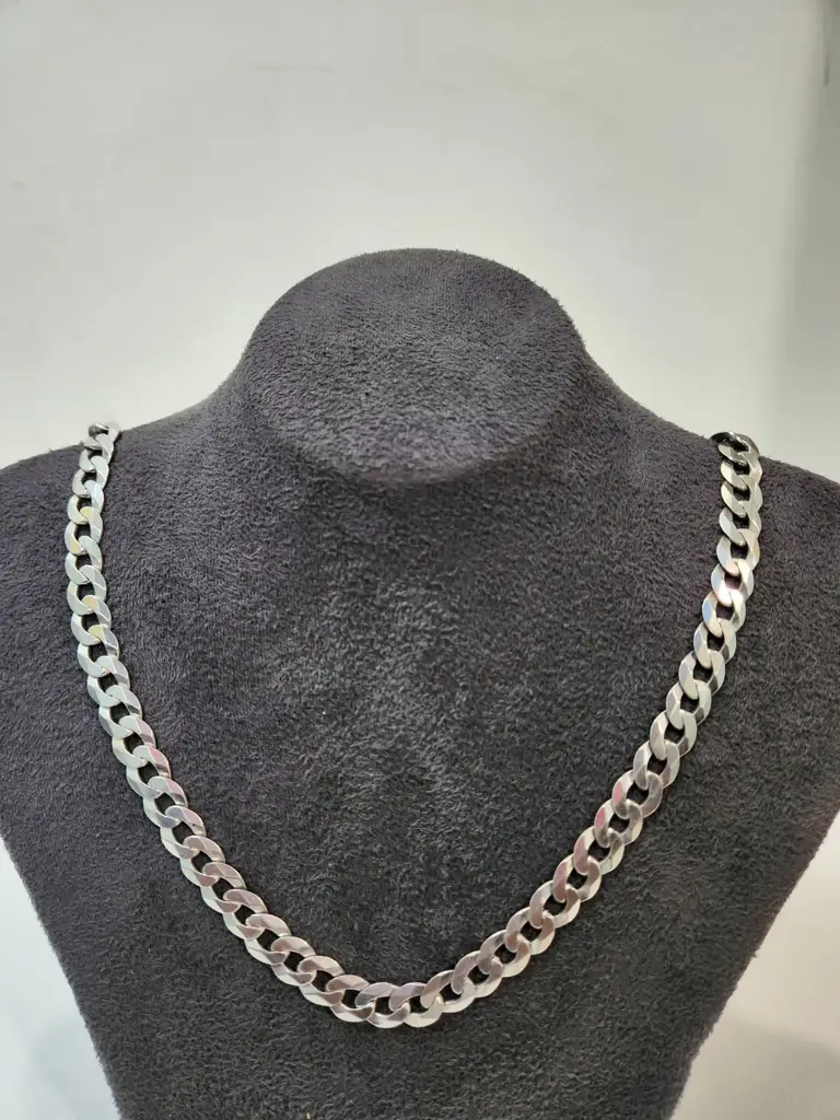 Sterling Silver Curb Link Chain - View 2