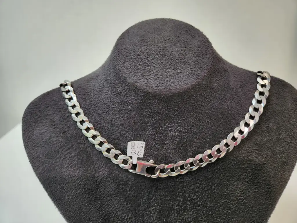 Sterling Silver Curb Link Chain - View 3
