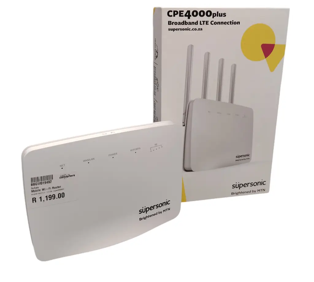 Supersonic Cpe 4000Plus Broadband Lte Connection Wifi Router