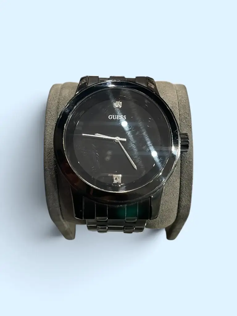 Guess Stainless Steel Genuine Diamond Dial Watch - View 3