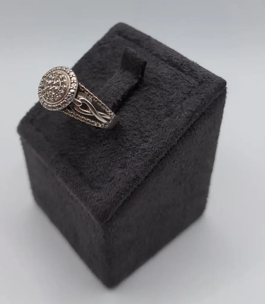 Sterling Silver Cz Ring - View 3