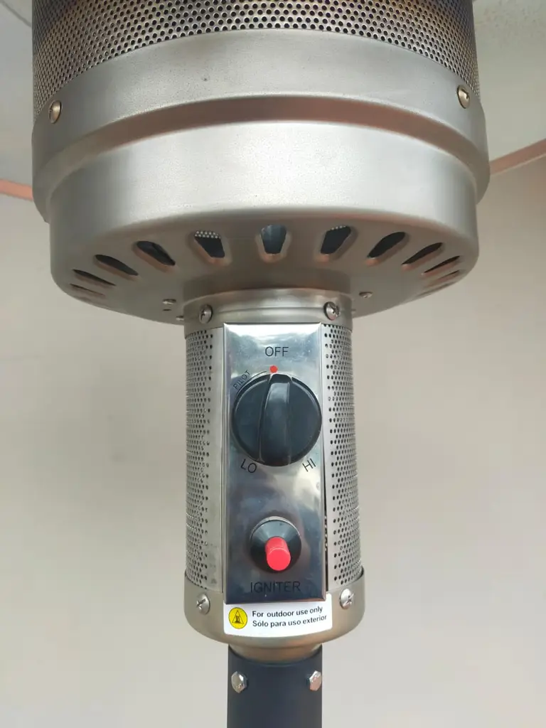 Elba Black Patio Heater 16/El1021r - View 4