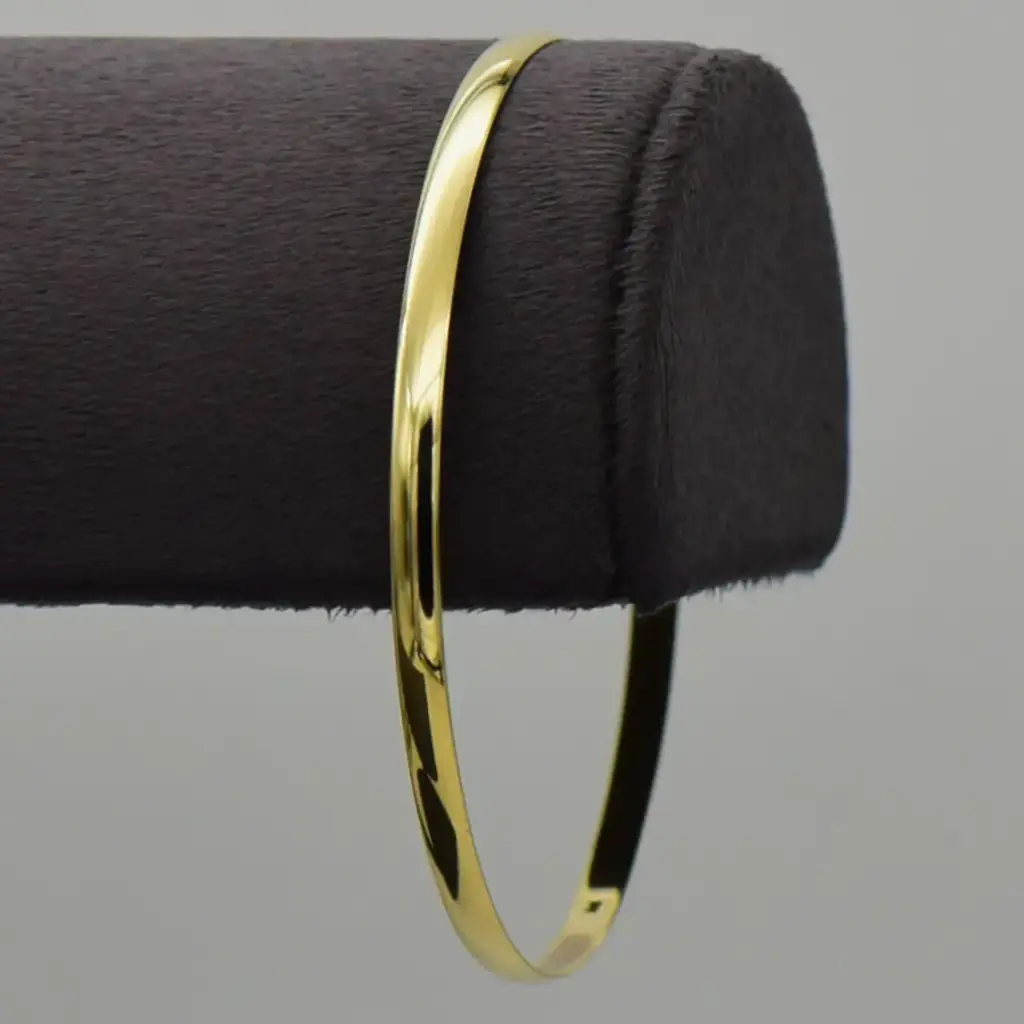 9ct Yellow Gold Bangle Plain