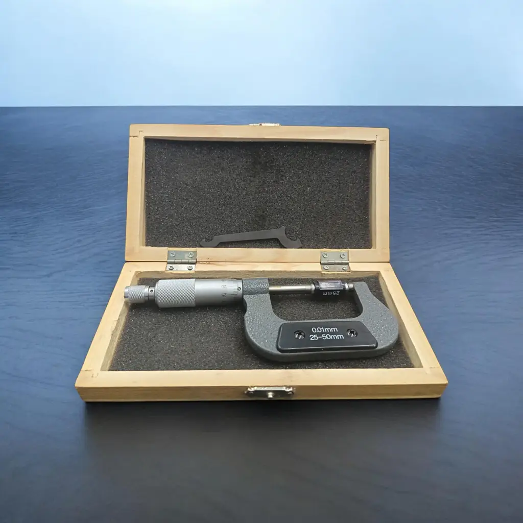 High Precision Outside Micrometer Gauge 25-50Mm Alloy 0.01Mm - View 3