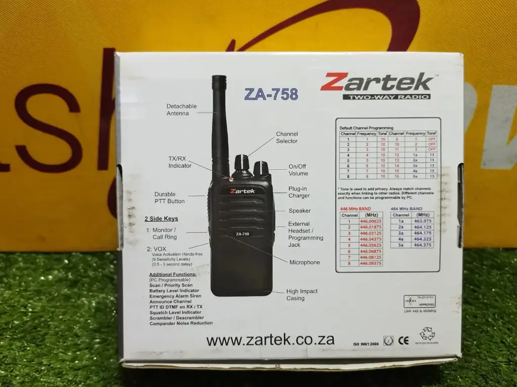 Zartek Za-758 Two Way Radio - View 2