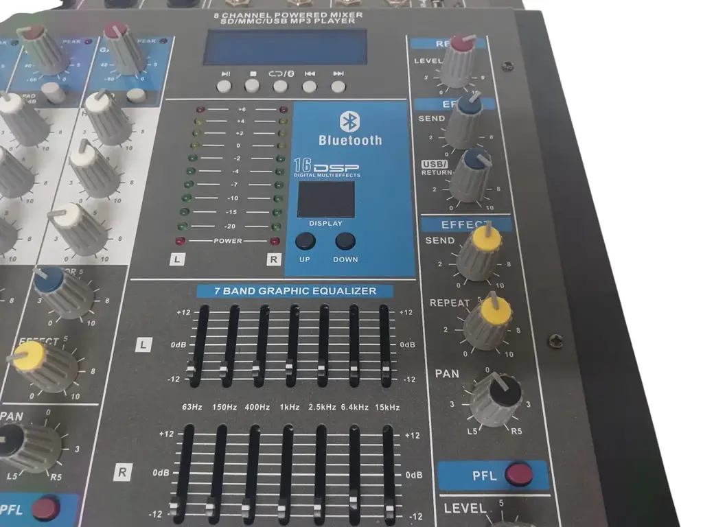 Yamaha Ma-8Ch 8-Channel Professional Audio Mixer (700W) - View 2