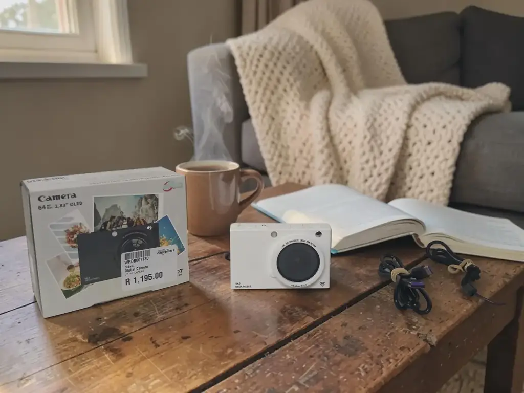 D7 Wifi 4K Action Camera – White 64Mp 2.83-Inch Oled Display