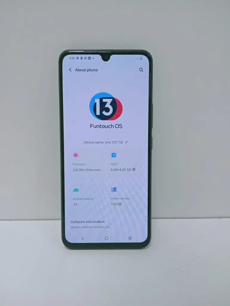 Vivo V21 128Gb Single Sim - 5G