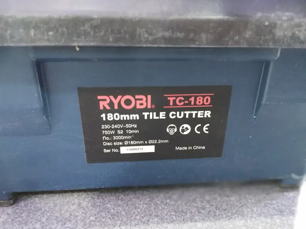 Ryobi Tcd-180 1100W 180 Mm Dry-Cut Tile Saw - View 2