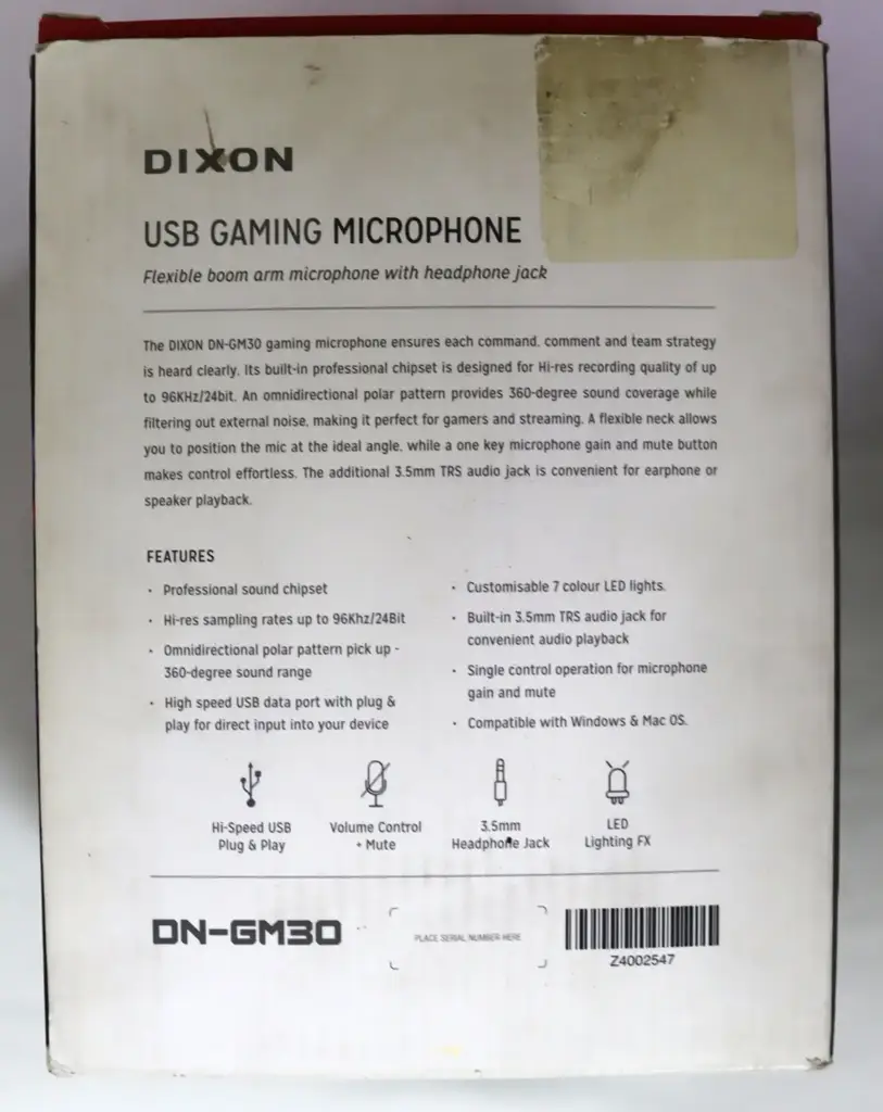 Dixon Usb Gaming Microphone - View 3