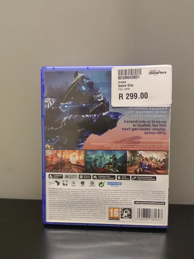 Ps5 Godfall Game Disc - View 2