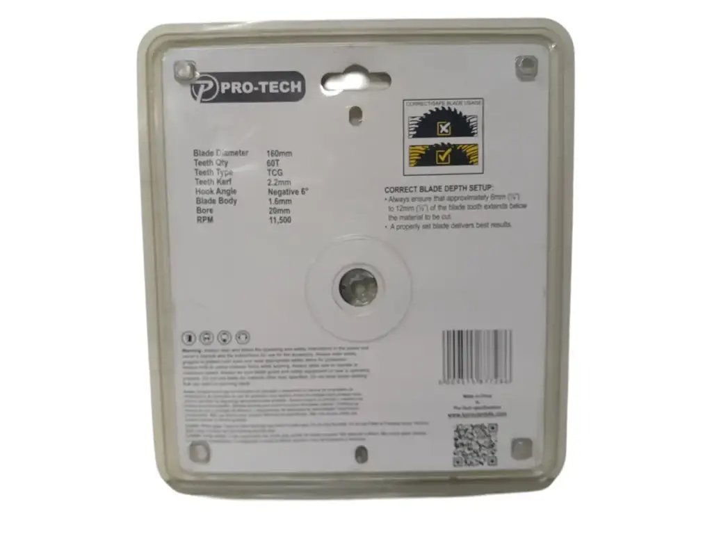 Pro-Tech Pt16060al Professional Saw Blade 160Mm 60T - View 2