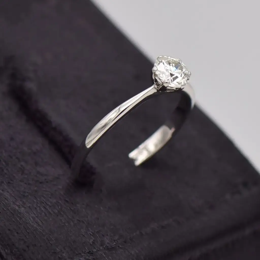 18ct White Gold Engagement Ring - View 2