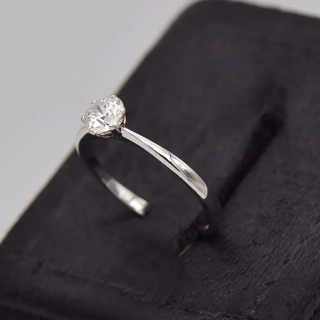 18ct White Gold Engagement Ring - View 3