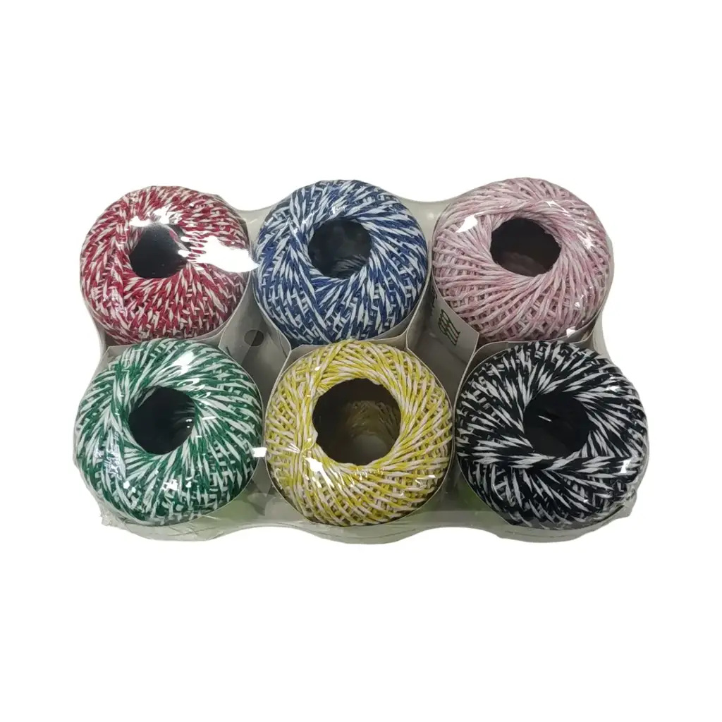 6-Piece Multi-Color Set Of Baker's Twine Cotton Spools - View 2