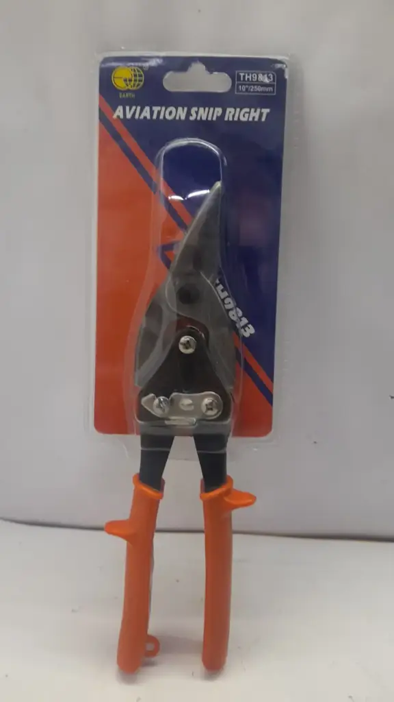 Orange Aviation Tin Snips 250Mm - View 2