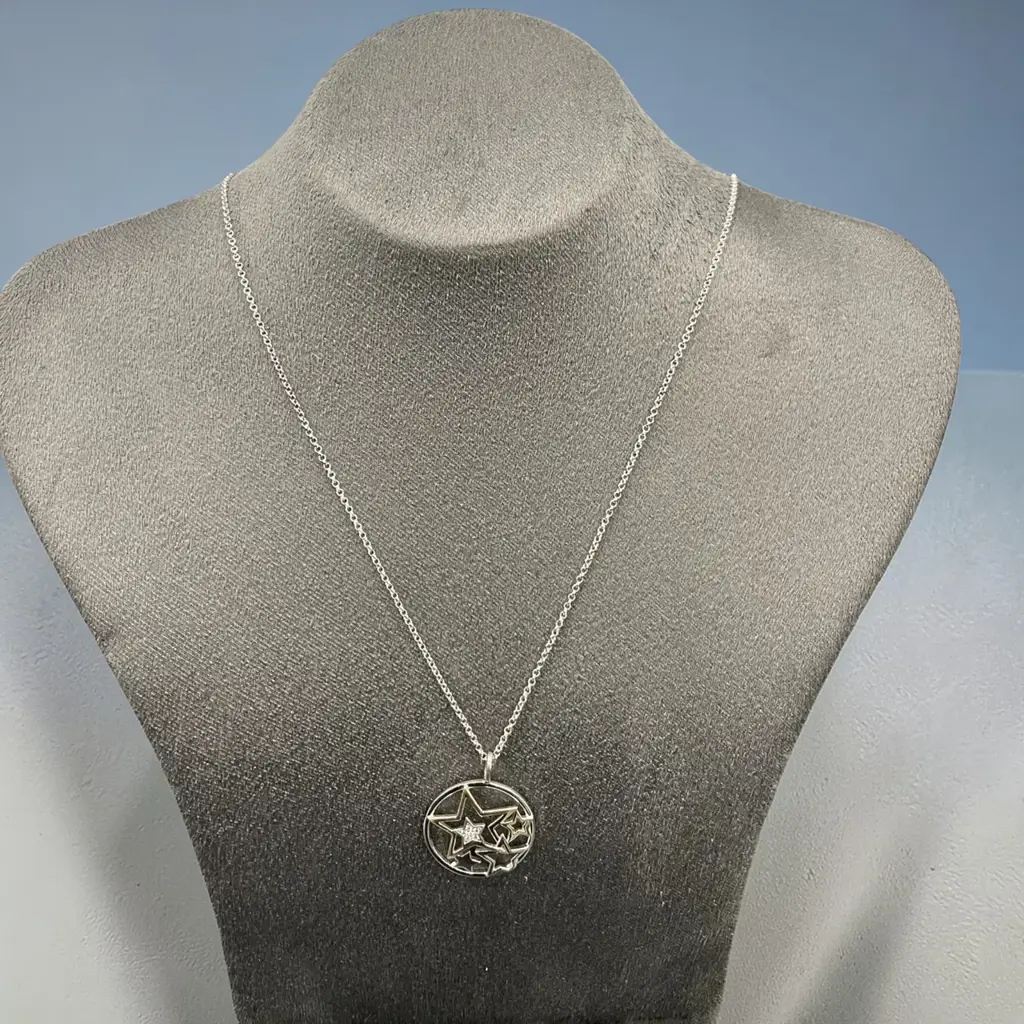 Engelsrufer Sterling Silver Star Necklace - View 2