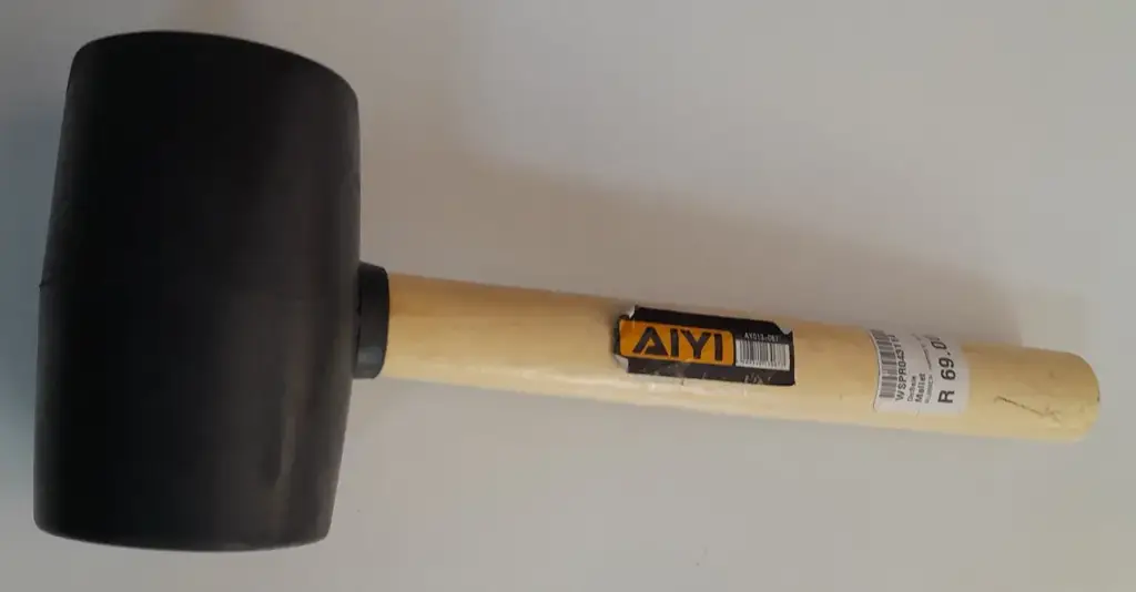 Rubber Mallet Hammer With Wood Handle
