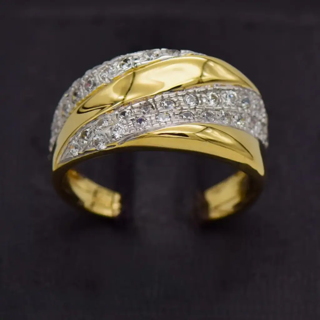 18ct Yellow Gold Dress Ring - View 2