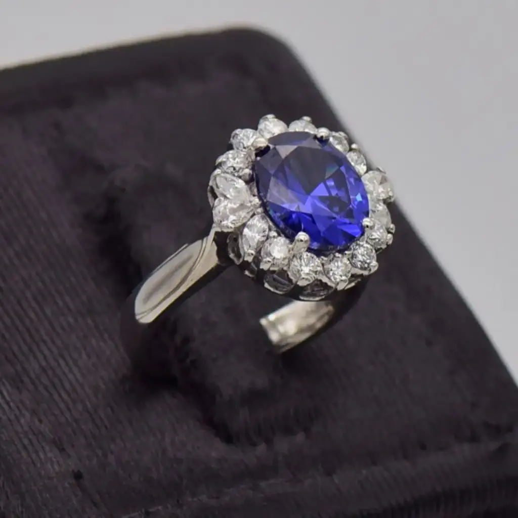 18ct White Gold Dress Ring - View 2