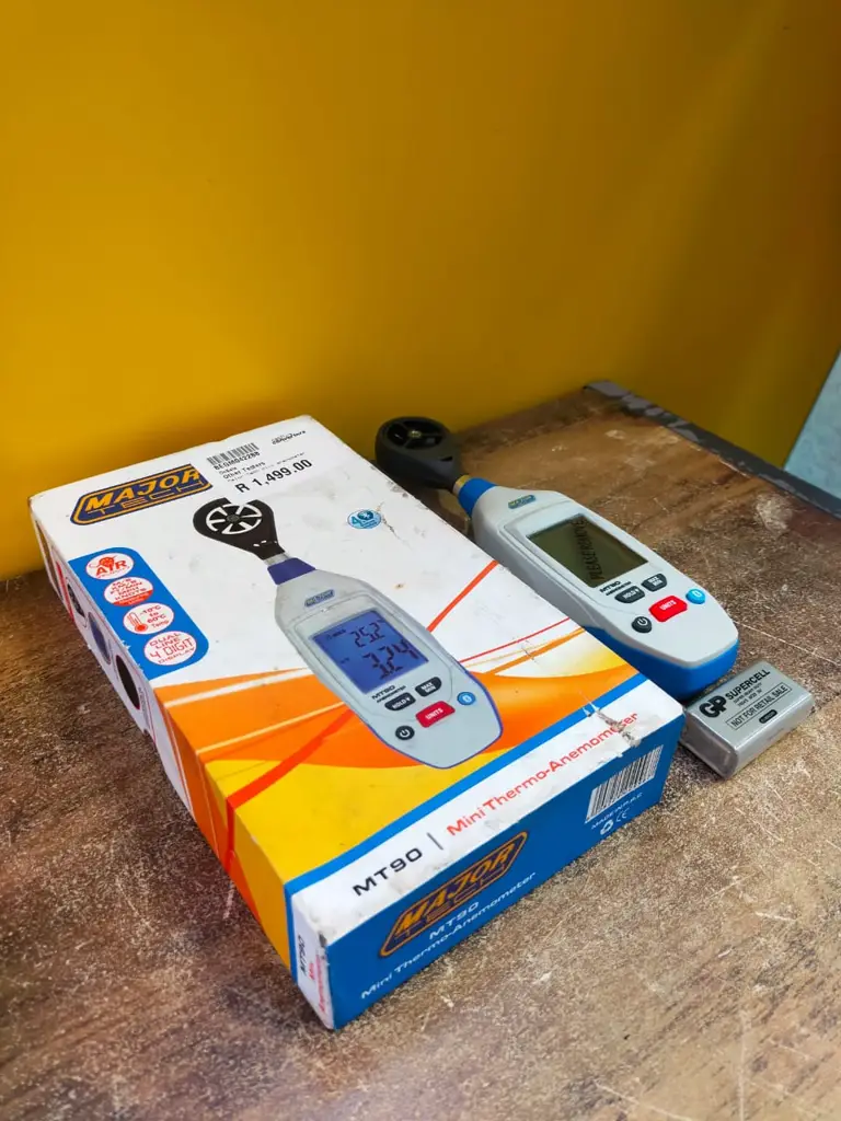 Major Tech Mt90-Mini Bluetooth Thermo Anemometer/ Thermometer (Blue) - View 4
