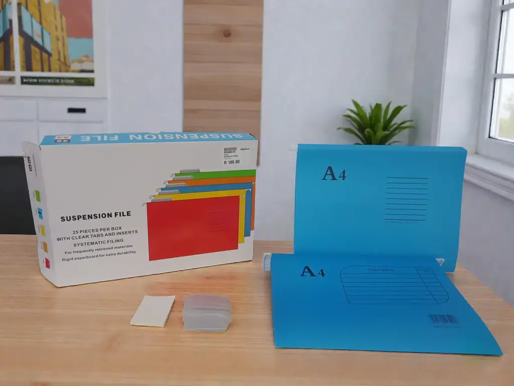 Files Foolscap File O Flex Suspension Files With Flexi Tabs And Inserts - Blue, 25 Pc