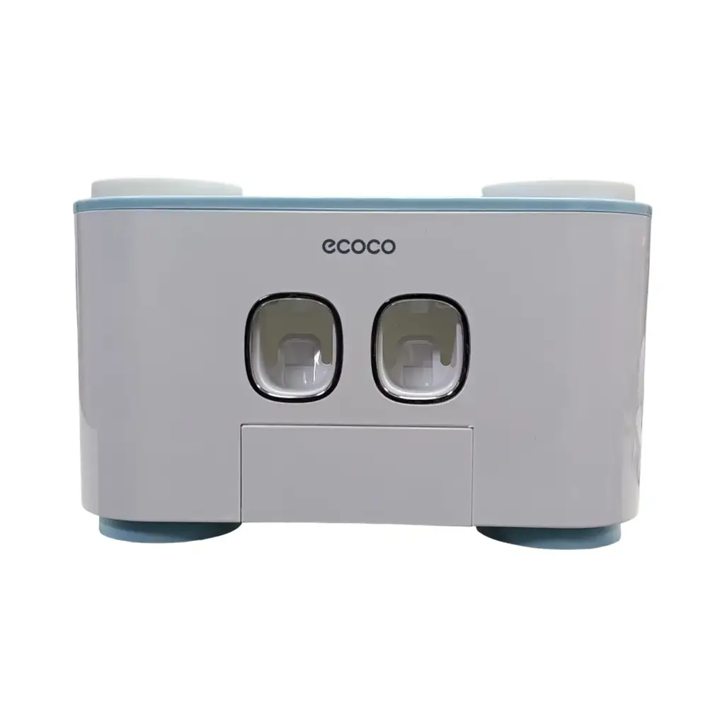 Leyfeng Ecoco Wall-Mounted Toothbrush Holder With 2 Toothpaste Dispensers