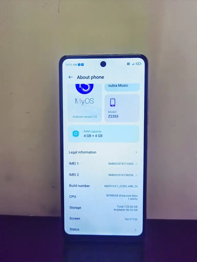 Nubia Music Z2353 Mobile Phone - View 2