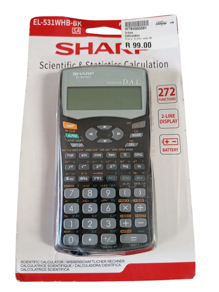 Sharp El-531Whb Scientific Calculator