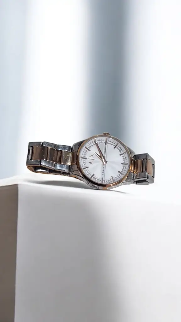 Armani Exchange Womans 2T Stainless Steel Watch - Ax4331 (Silver/Rose)